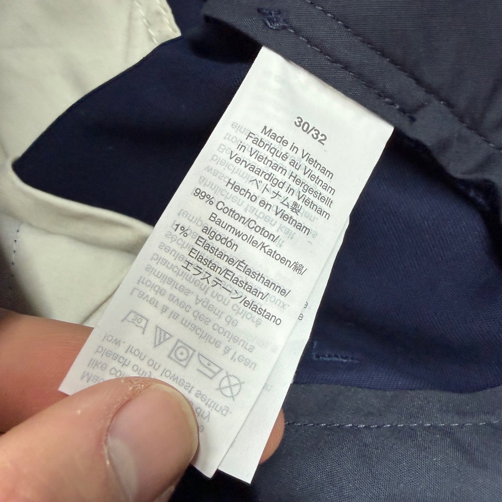 J.Crew Mens Slim Flex Chino Pants Navy Blue H3167 Size 30x32 NWT - Picture 7 of 10
